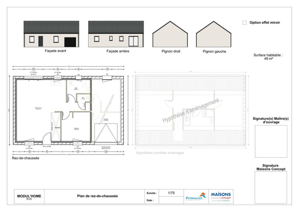 Plan Modul Home evo